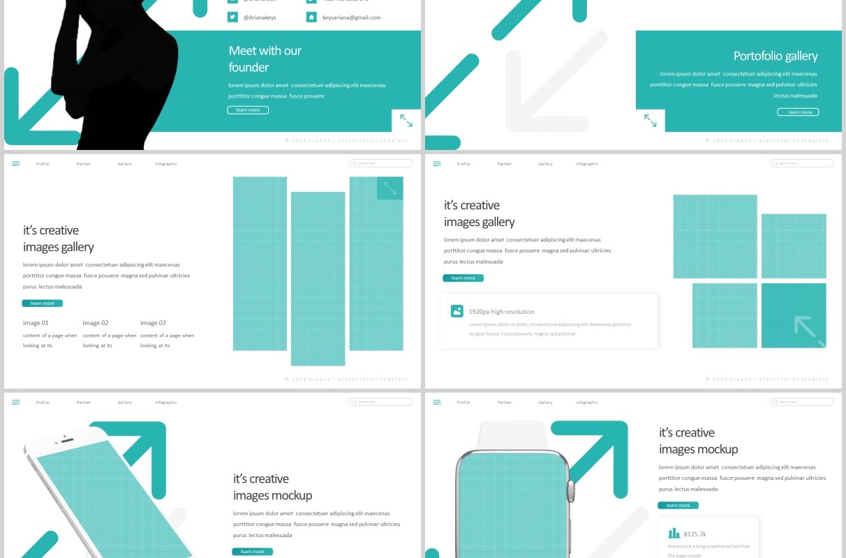 项目计划产品宣传策划PPT模板版式设计Expand Powerpoint Template