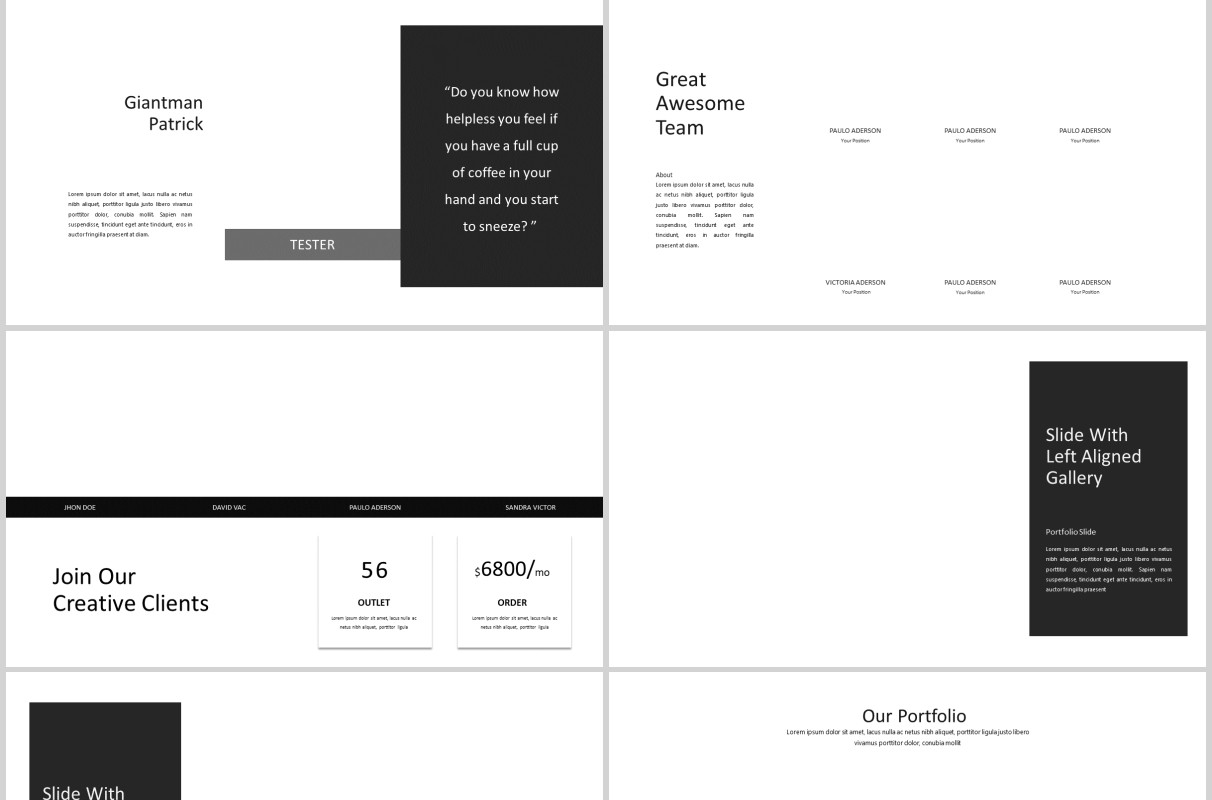 多功能图文排版PPT模板版式设计Yukee Multipurpose Powerpoint Template