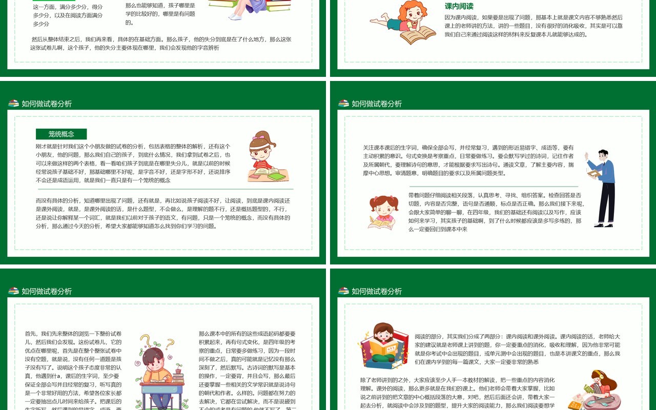 试卷分析小讲堂如何做试卷分析让学习成绩变得更好动态PPT模板
