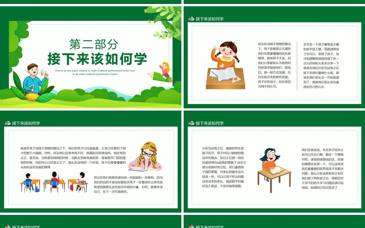 试卷分析小讲堂如何做试卷分析让学习成绩变得更好动态PPT模板