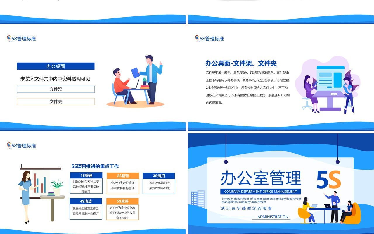 办公室5S管理知识培训动态PPT模板