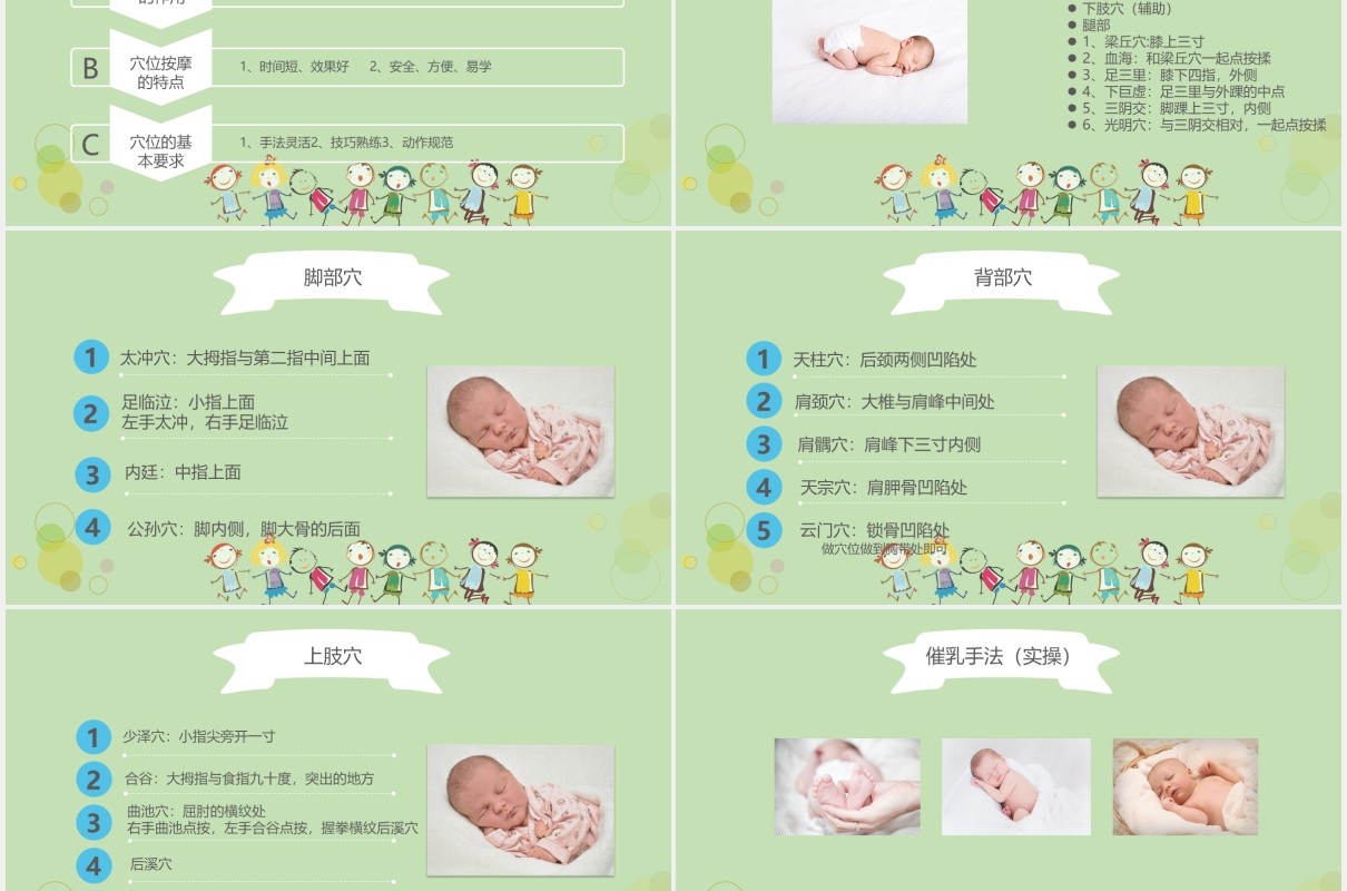 绿色高级催乳师培训课程母婴护理PPT模板