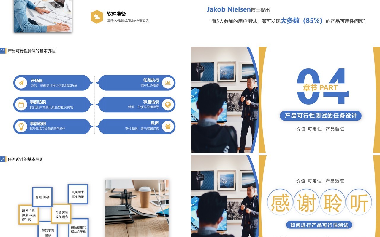 简约商务风企业培训之如何进行产品可行性测试PPT模板
