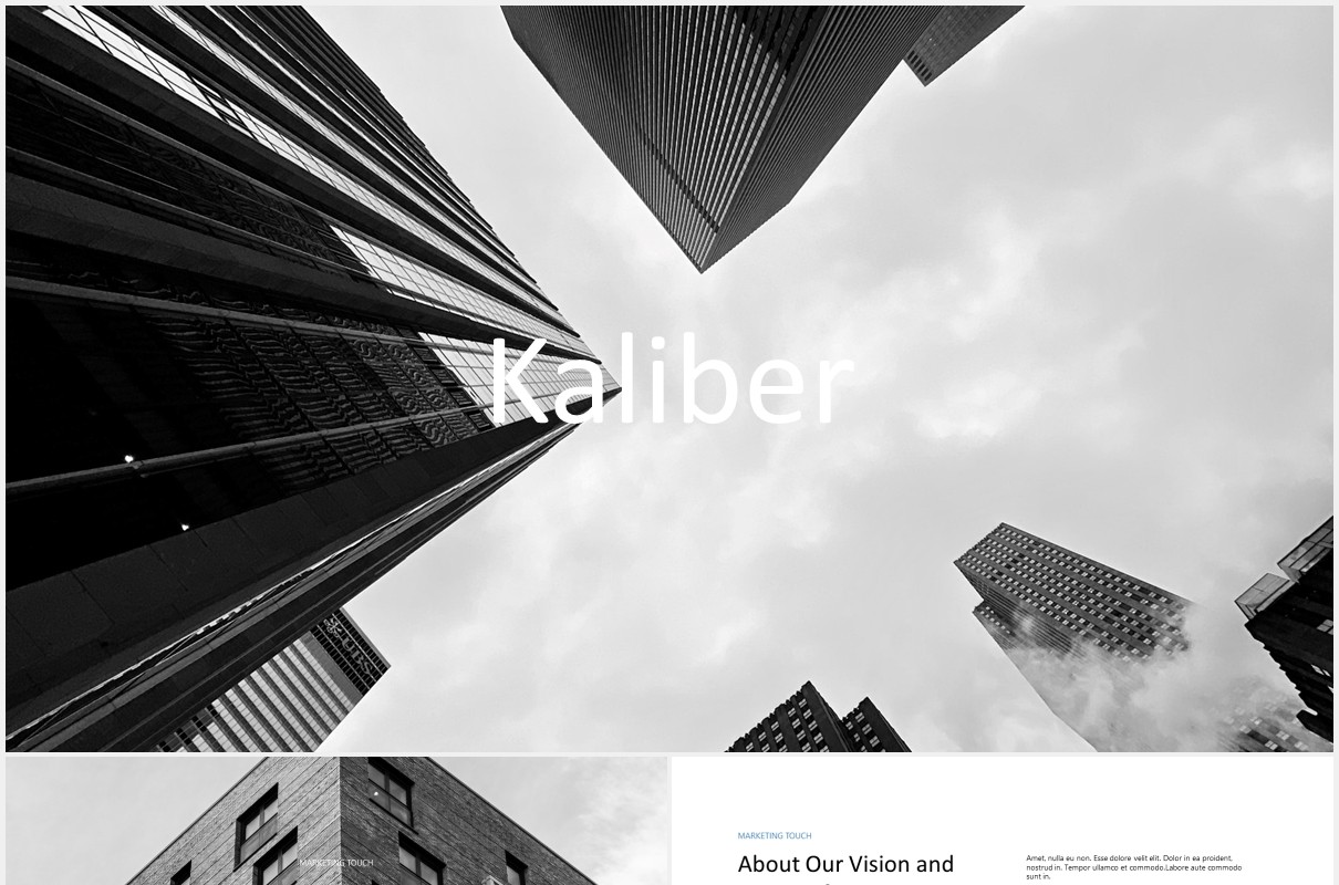 现代商务通用PPT模板kaliber powerpoint template