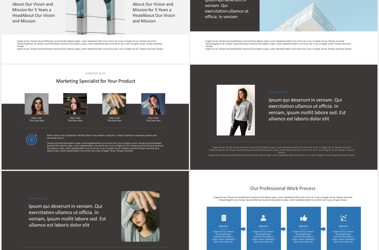 现代商务通用PPT模板kaliber powerpoint template
