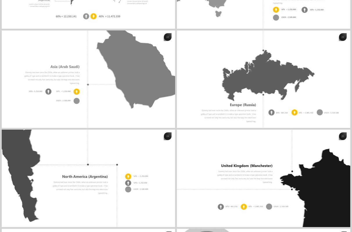 商务信息图表可视化PPT可插图排版设计模板Ten - Powerpoint Template