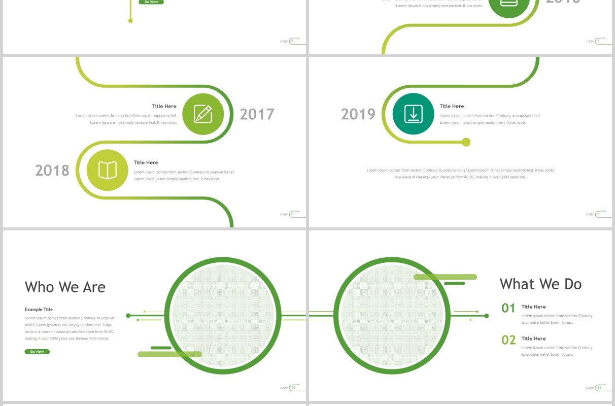 竞聘简历求职公司项目介绍PPT模板版式设计Tico Powerpoint Template
