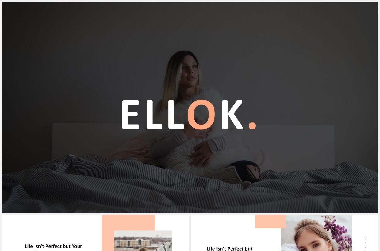 现代商务PPT模板ellok modern minimal powerpoint template