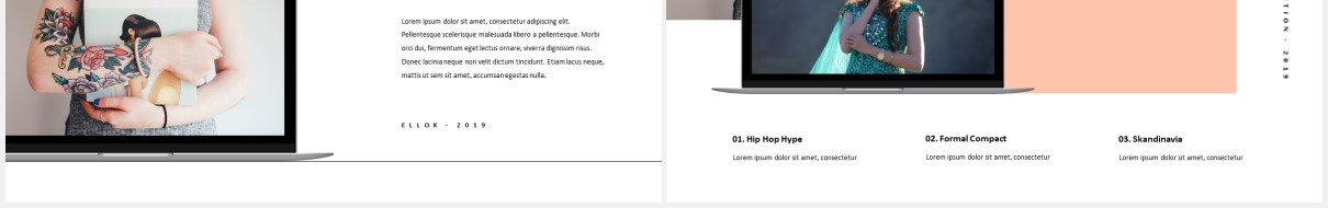 现代商务PPT模板ellok modern minimal powerpoint template