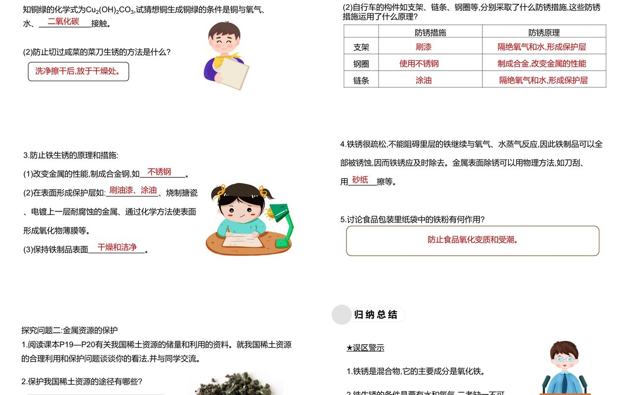 部编版九年级化学下册金属资源的利用和保护课件PPT模板