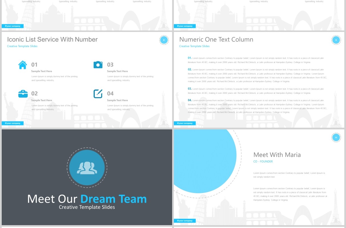 假期度假旅游线路项目计划PPT模板可视化信息图表Vacation - Traveling Presentation Template