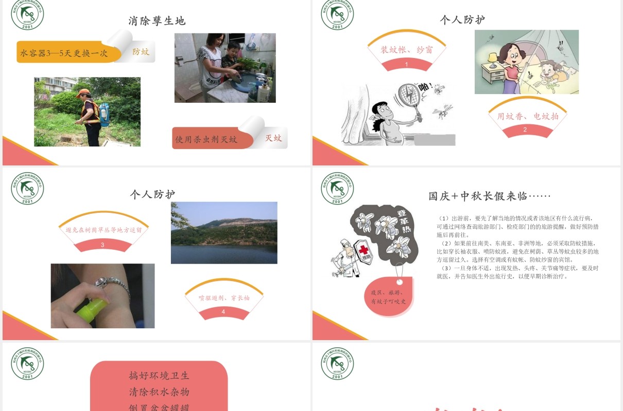 小学生预防登革热传染病知识课件PPT模板