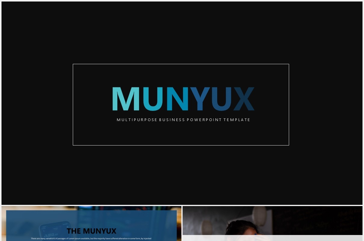 高端商务工作上升阶梯数据图表PPT模板munyux powerpoint