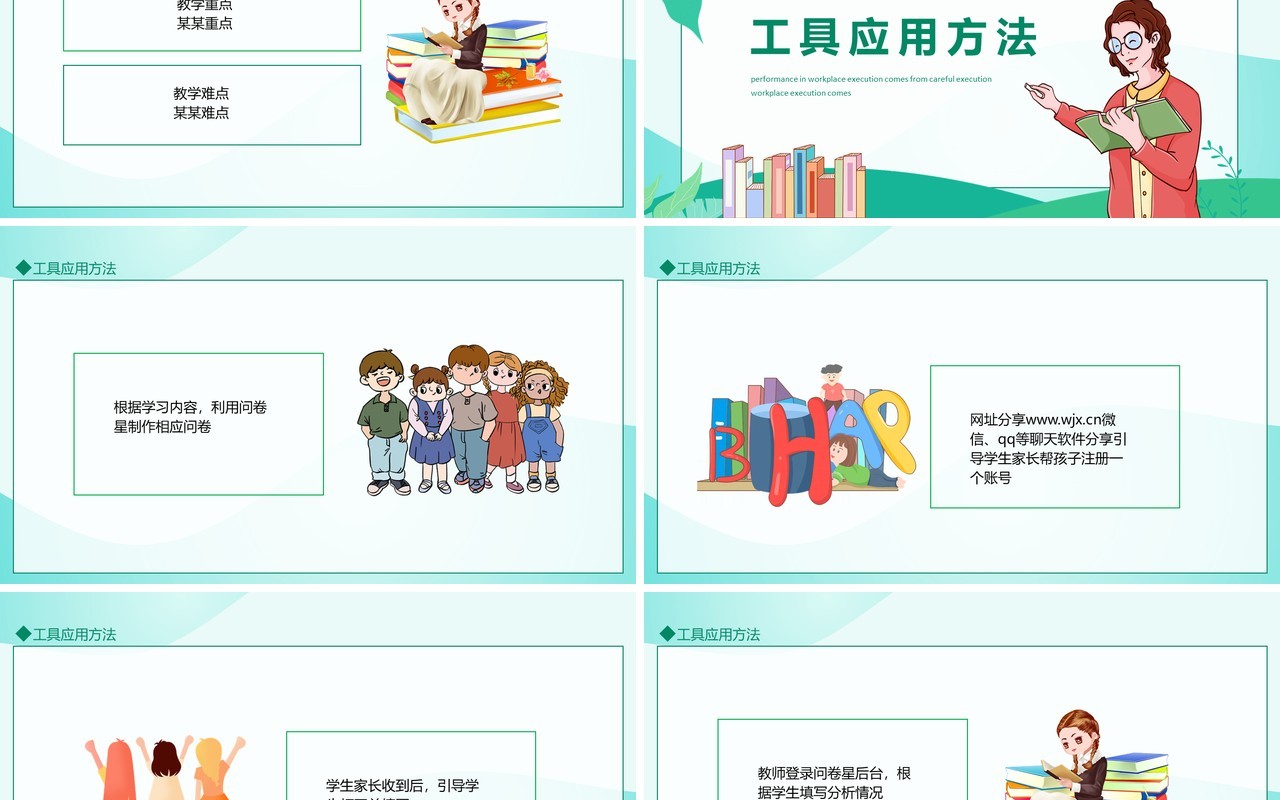 A1技术支持的学情分析介绍动态PPT模板