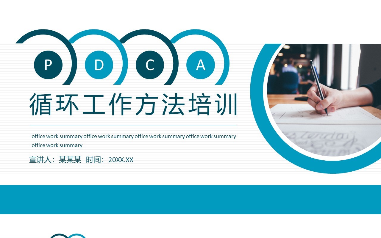 循环工作方法PDCA培训动态PPT模板