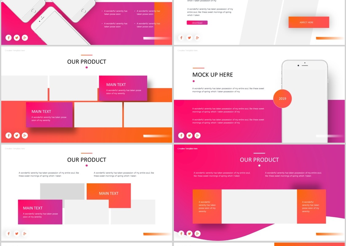 沙朗牛排美食餐饮PPT模板Sirloins Powerpoint Template