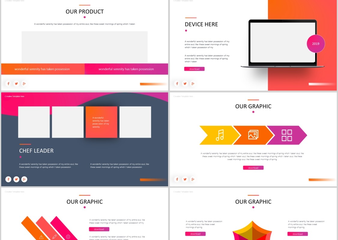 沙朗牛排美食餐饮PPT模板Sirloins Powerpoint Template