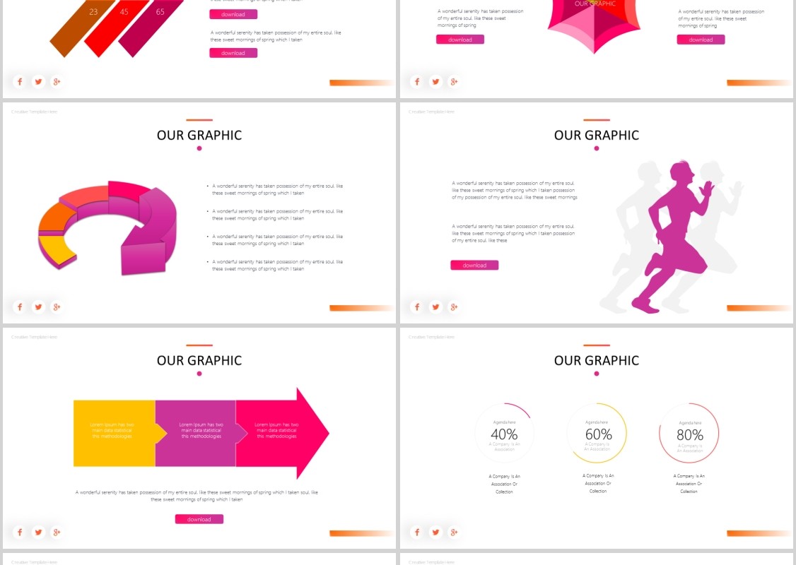沙朗牛排美食餐饮PPT模板Sirloins Powerpoint Template
