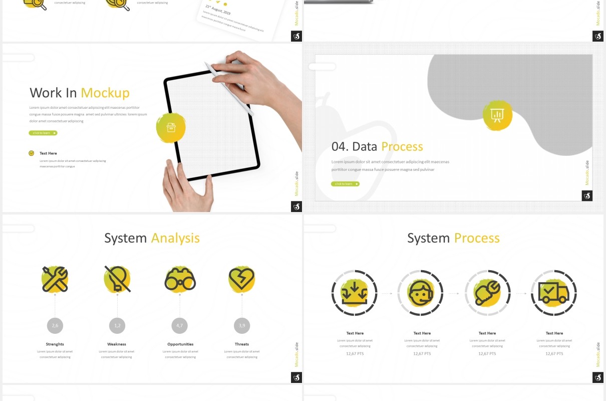 渐变色简约业务宣传介绍PPT图片版式设计模板Mocado - Business Powerpoint Template