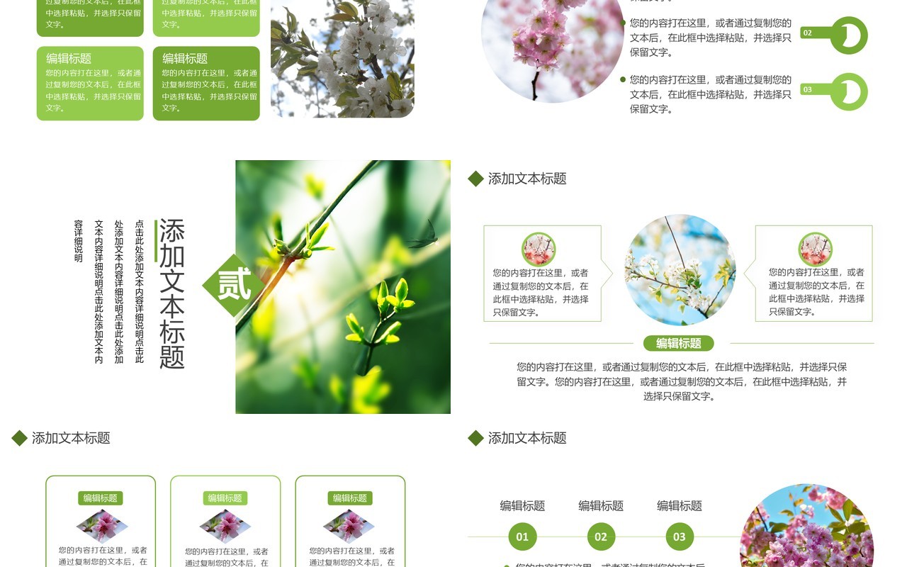 简约小清新二十四节气立春节气介绍通用PPT模板
