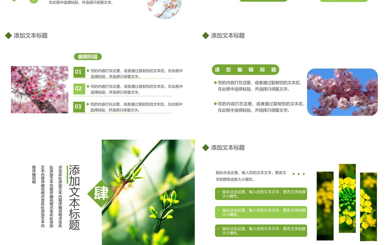 简约小清新二十四节气立春节气介绍通用PPT模板