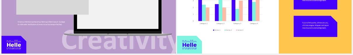 创意商务公司宣传介绍PPT模板helle creative powerpoint template