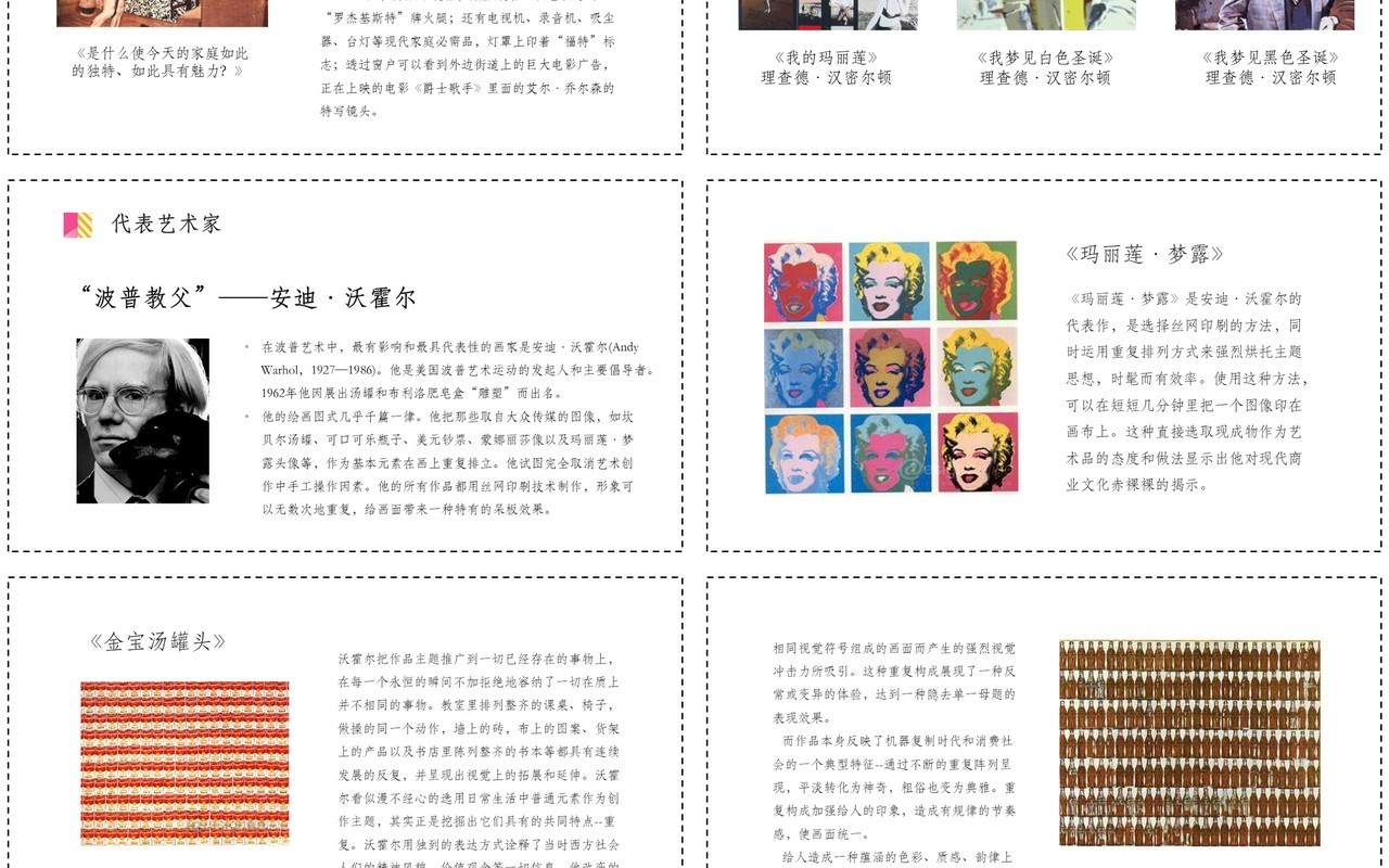 创意艺术波普风介绍PPT模板