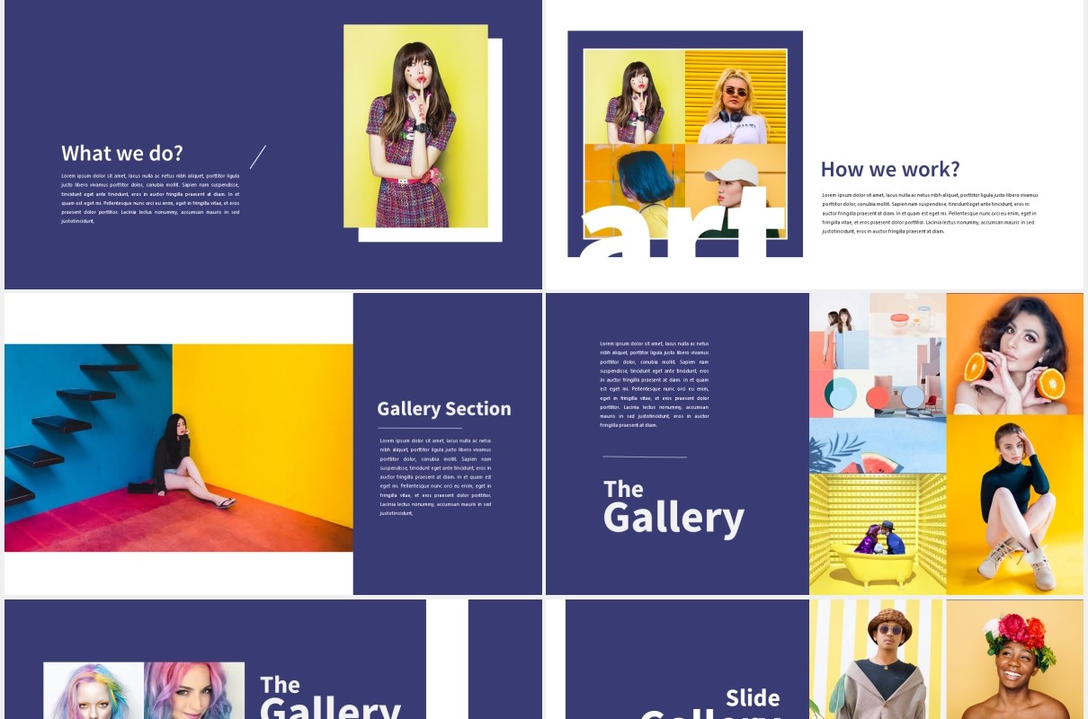生活方式设计作品展示PPT模板Lifestyle Design PPTX