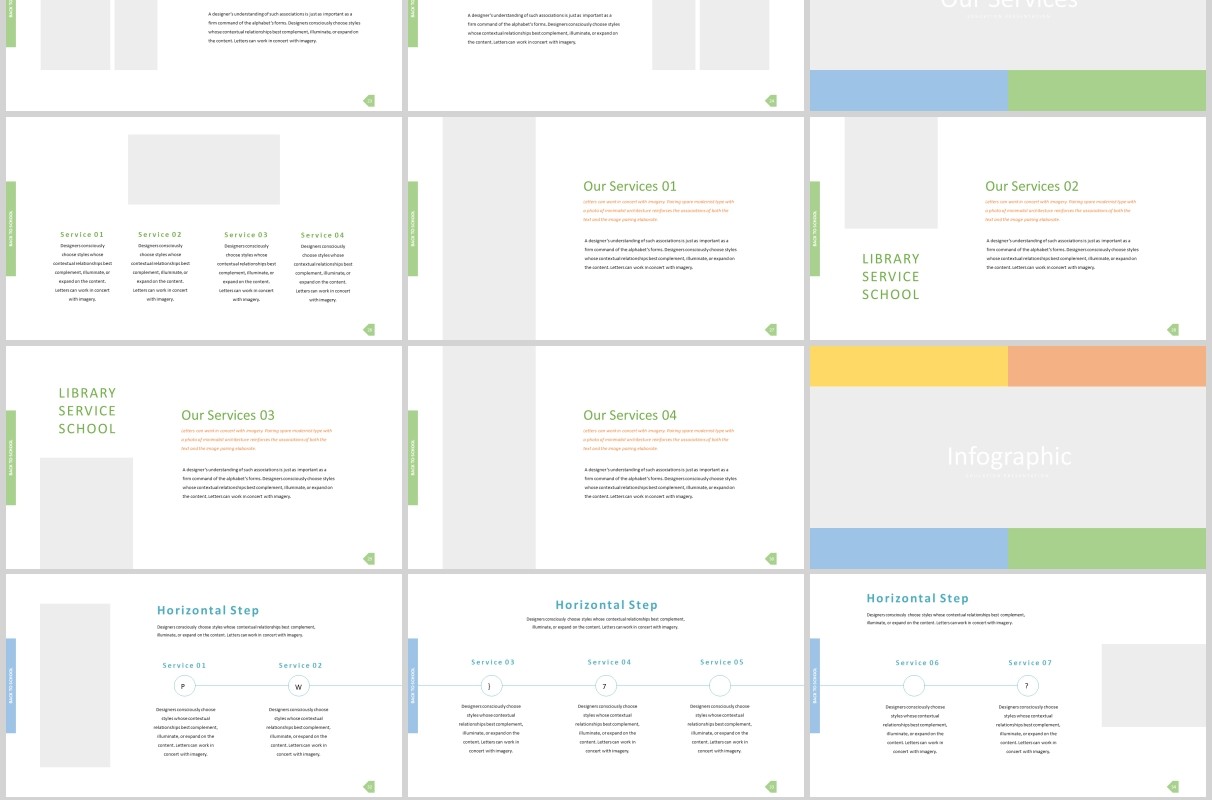 学校教育机构PPT图片排版模板College - Back to School Powerpoint