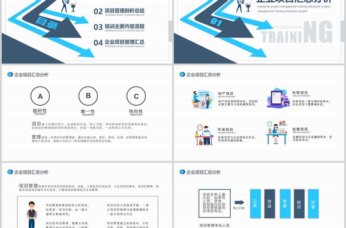 企业项目管理培训PPT模板
