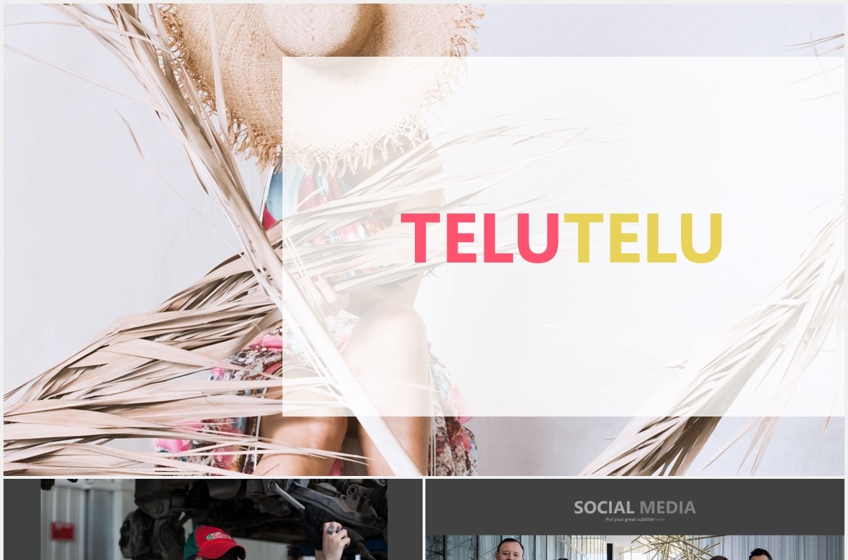 彩色可视化信息数据图表PPT素材模板telu3 powerpoint template