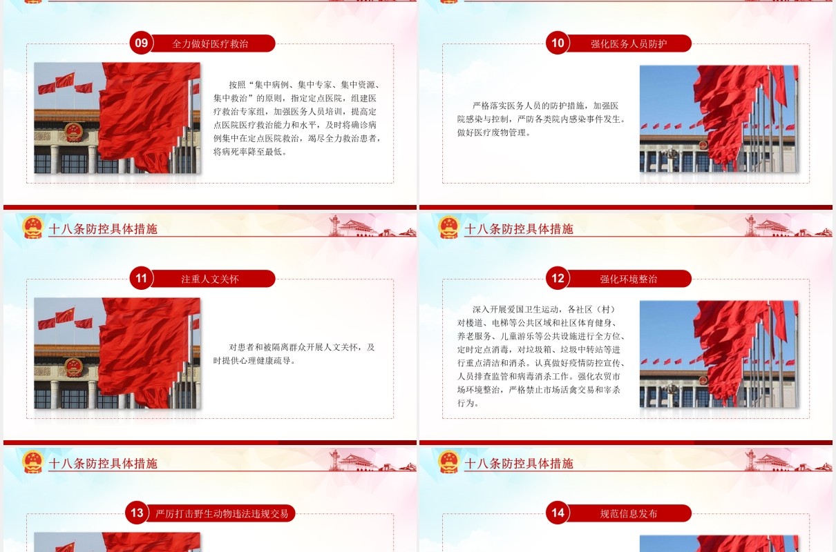 防控新冠肺炎疫情会议学习解读党建PPT模板