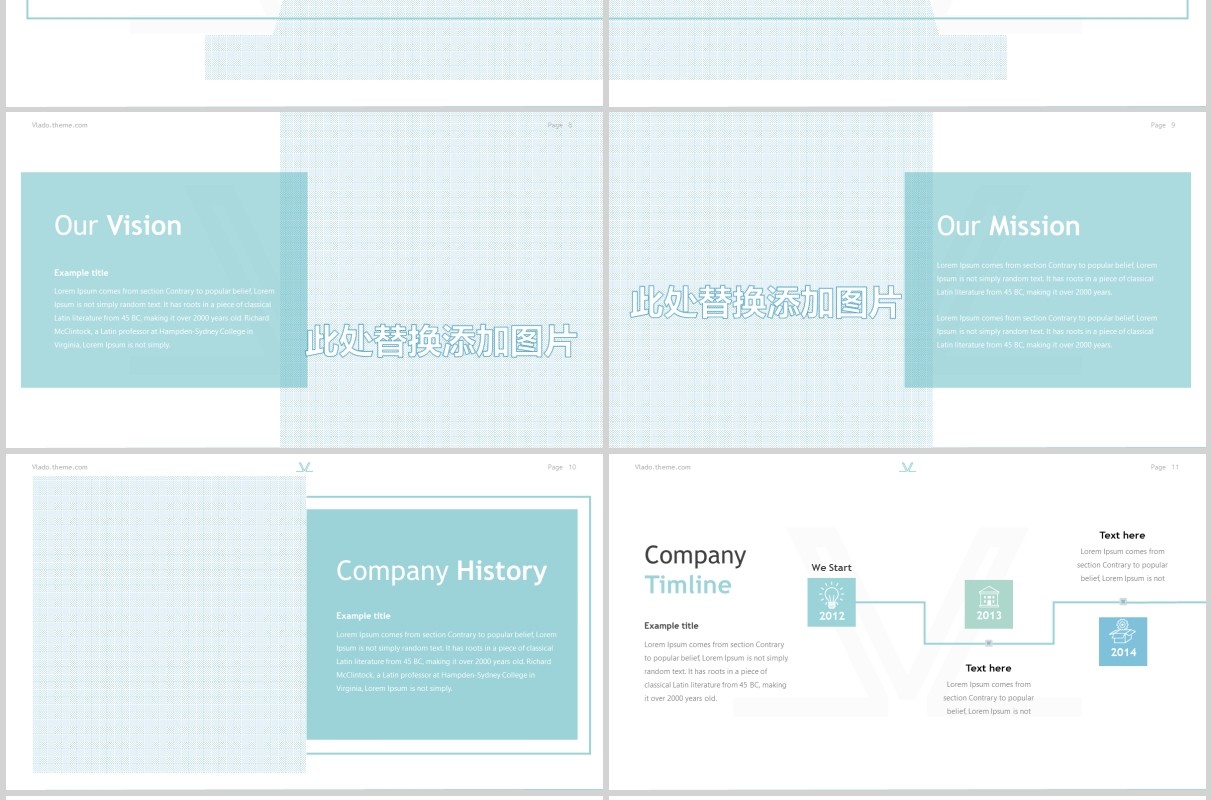 商务通用PPT模板版式设计Vlado PowerPoint template
