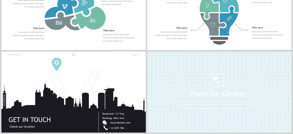 商务通用PPT模板版式设计Vlado PowerPoint template