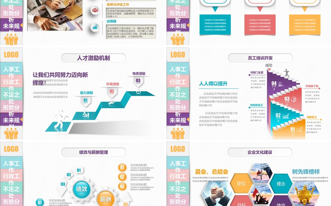 个性工作总结PPT模板汇报