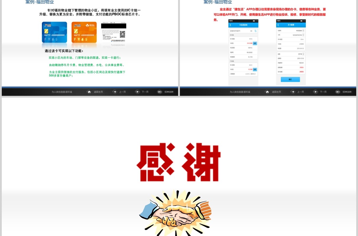蓝色简约智慧停车场管理方案PPT模板