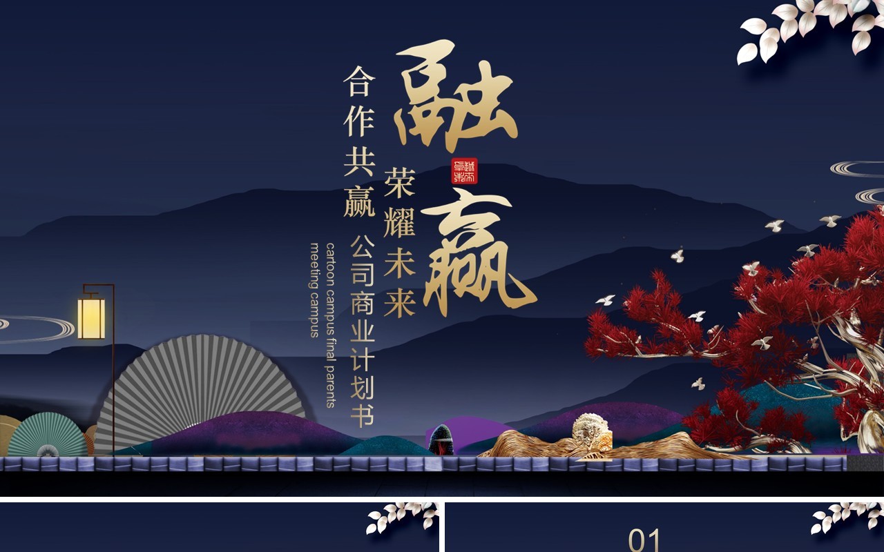 公司商业融资计划书PPT模板