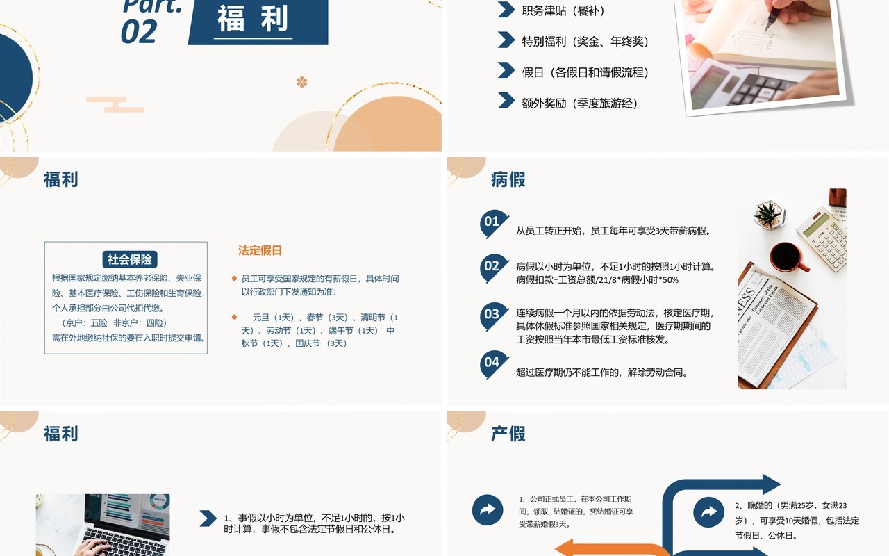 莫兰迪色简约人事管理制度学习培训课件PPT模板