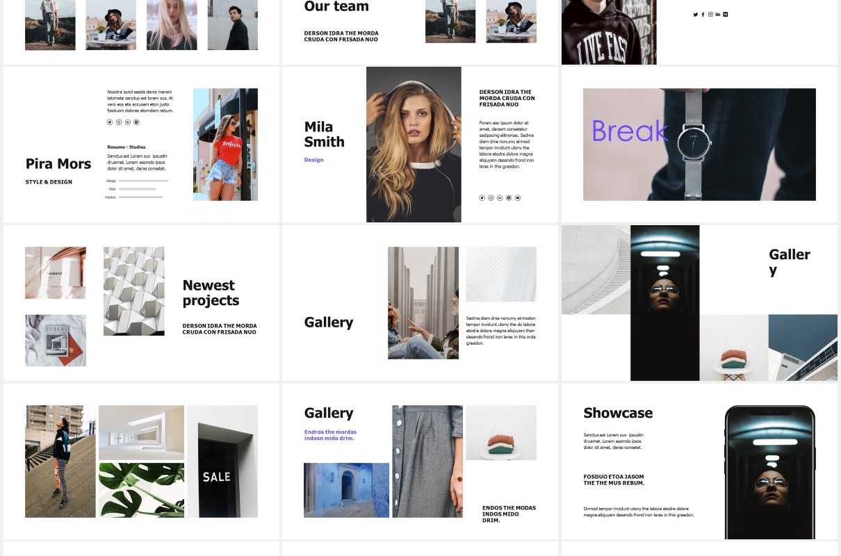简约图文展示宣传报告PPT模板VIGO - Powerpoint Template