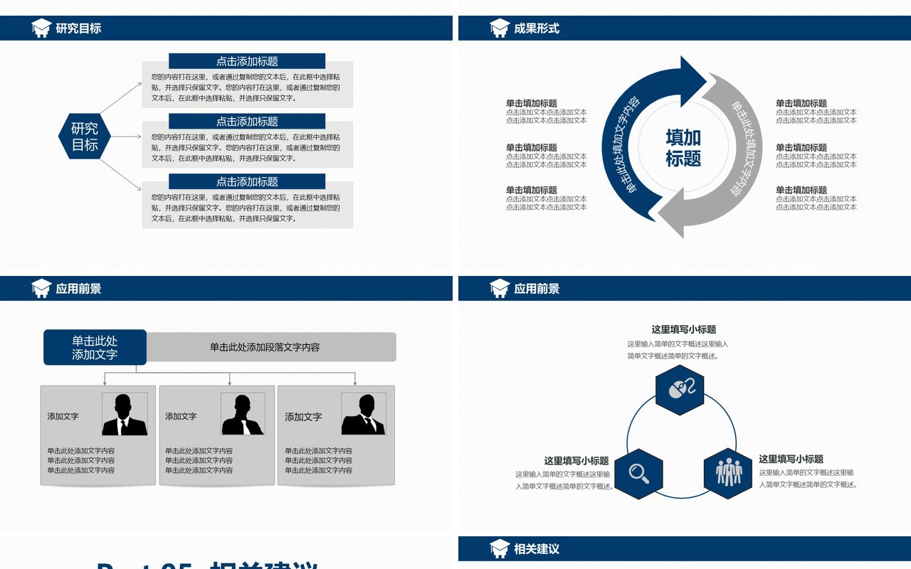 蓝色实用研究生毕业设计论文答辩报告PPT模板3)