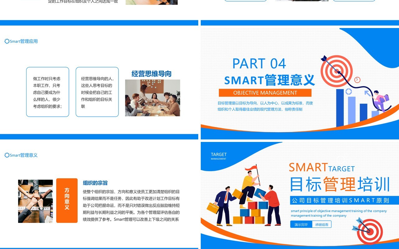 公司目标管理培训SMART原则动态PPT模板