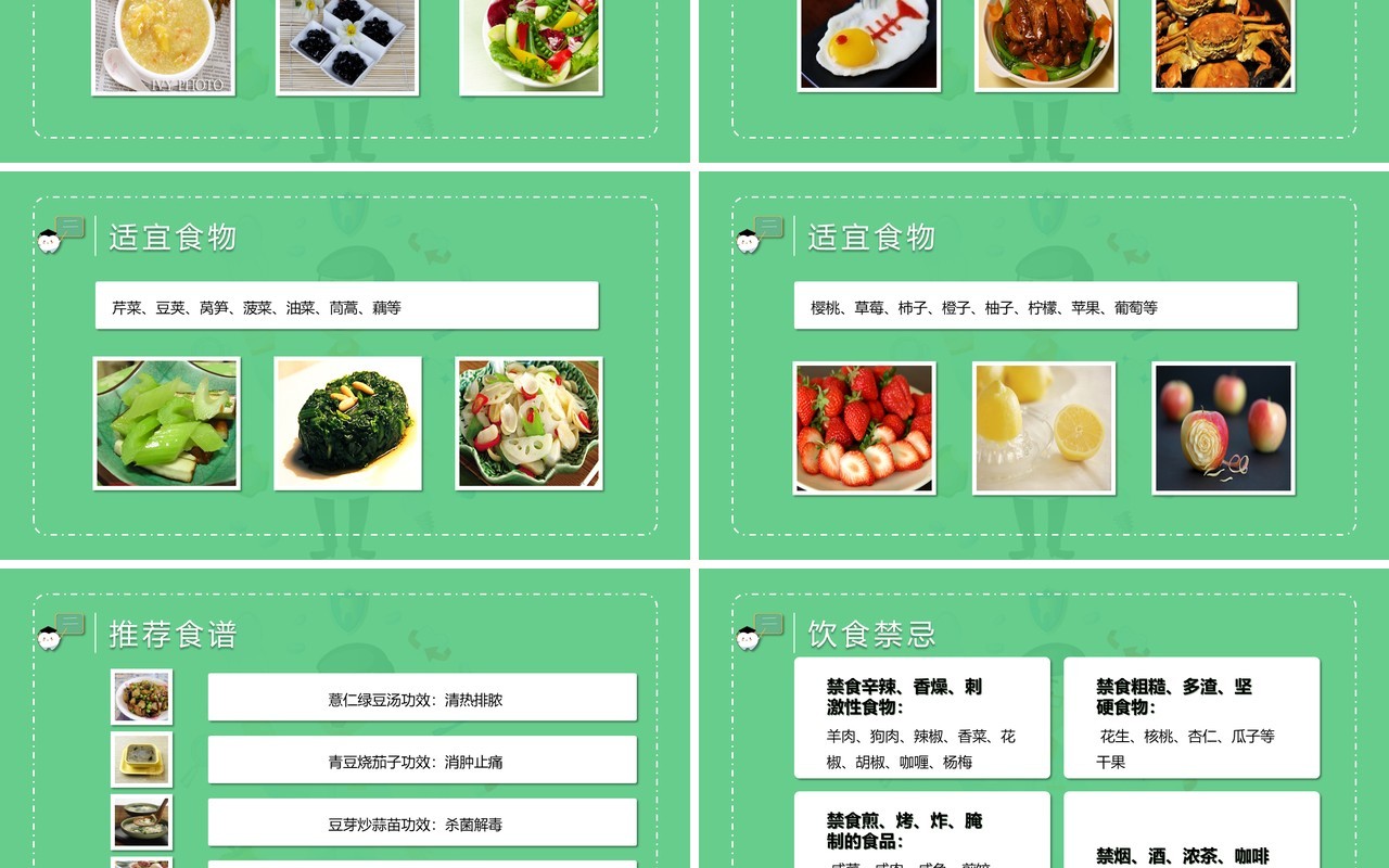 绿色口腔保健医疗卫生讲座牙齿医学护理PPT模板