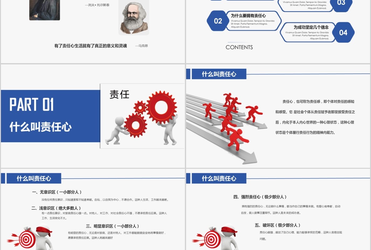 责任重于泰山提高员工责任心公司心态培训课件PPT模板