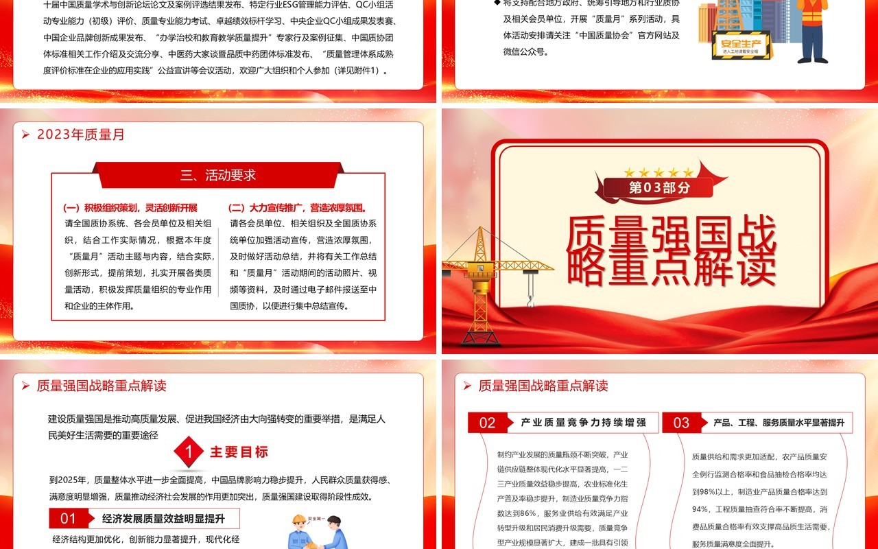落实质量强国战略推动质量效益提升PPT模板