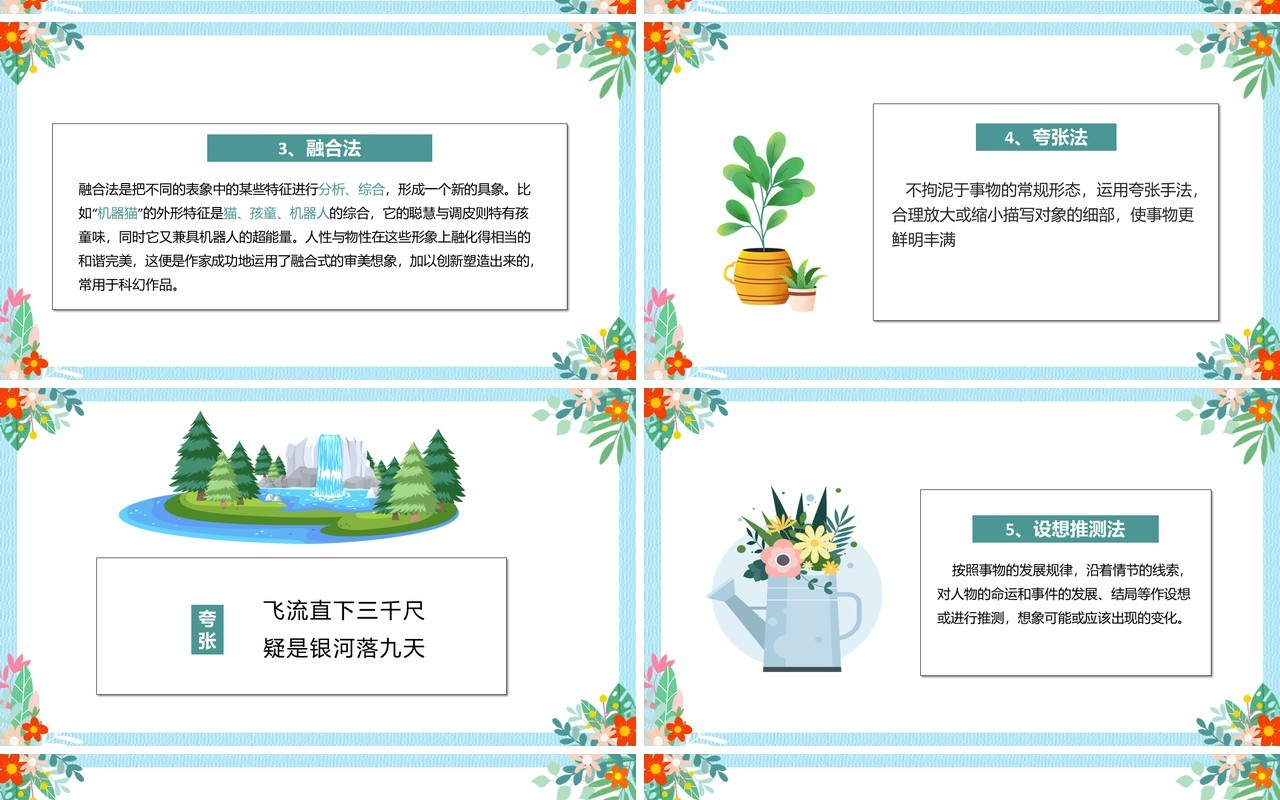 部编版高中语文必修二想象世界学习虚构课件PPT模板