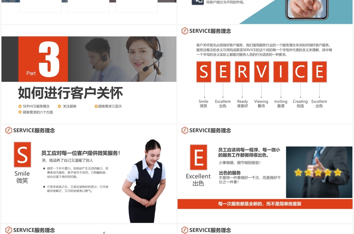 企业员工培训做好客户关怀改善客户服务关系管理PPT模板