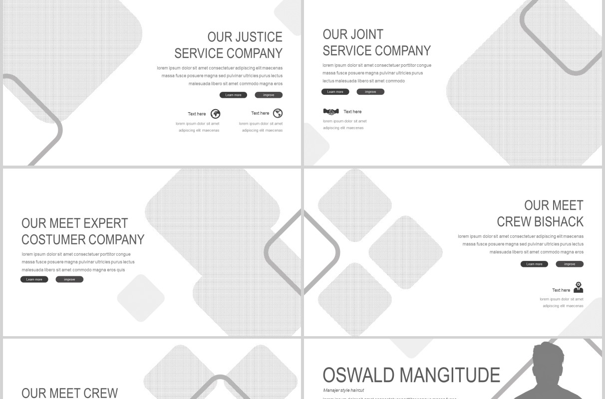 商业项目计划书PPT模板版式设计Bishack Powerpoint Template