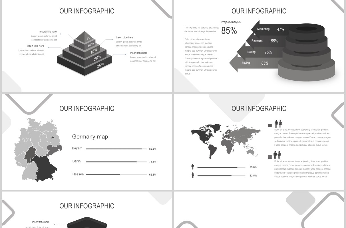 商业项目计划书PPT模板版式设计Bishack Powerpoint Template