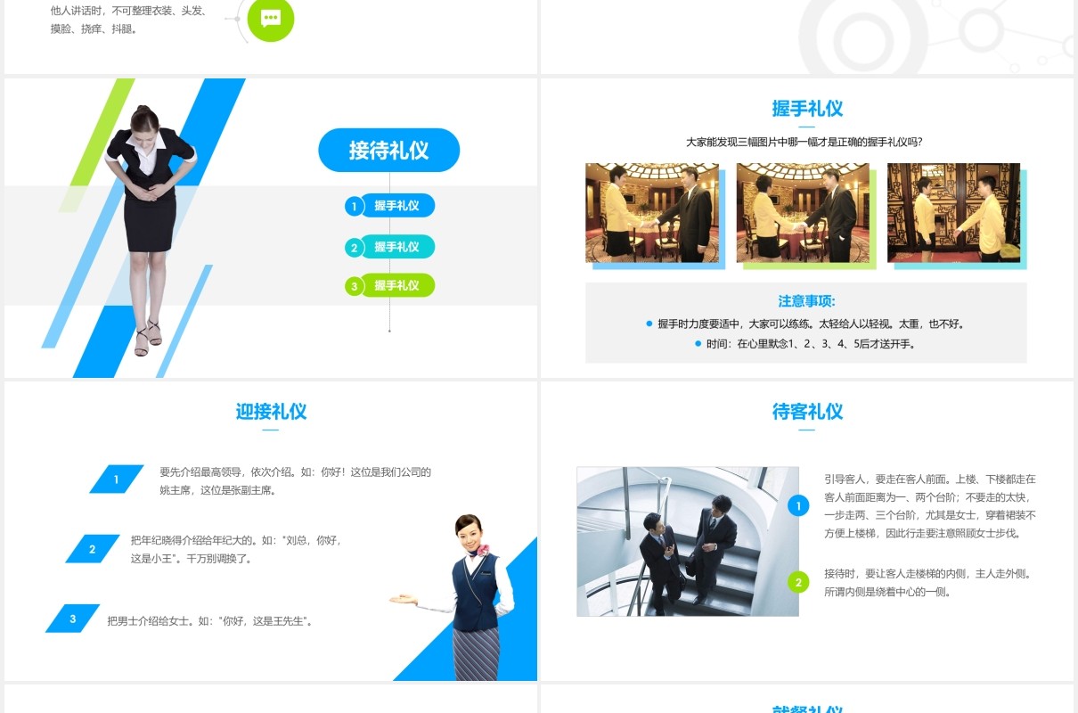 企业商务礼仪知识培训现代礼仪课程ppt模板