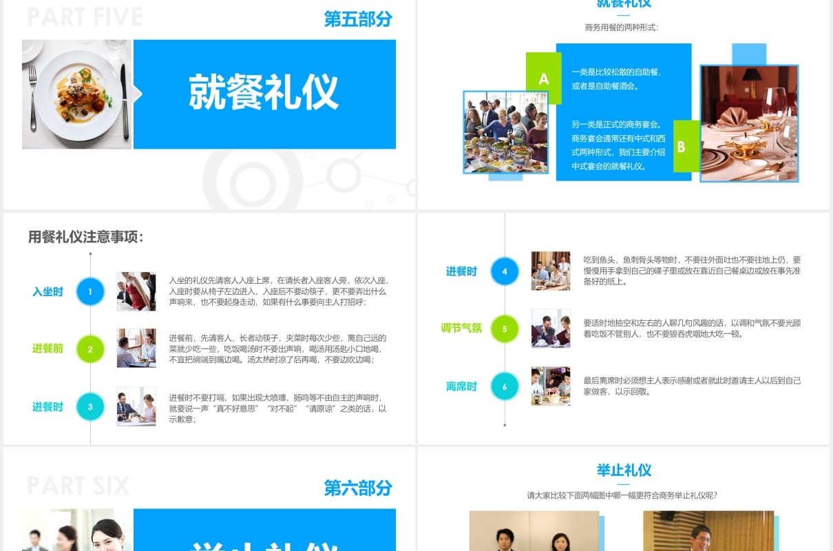 企业商务礼仪知识培训现代礼仪课程ppt模板